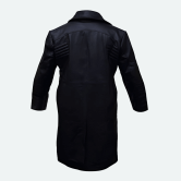 Pacino’s Way Black Leather Coat back