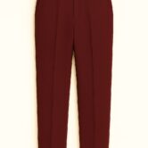 Redgrave Burgundy Peak Lapel Tuxedo pants layflat image